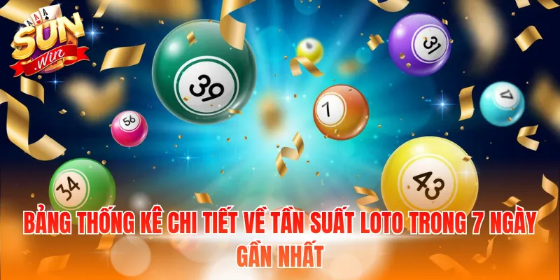 Soi Cầu Bạch Kim Siêu Nhanh Và Chính Xác Tại Sunwin 3 Bảng thống kê chi tiết về tần suất loto trong 7 ngày gần nhất