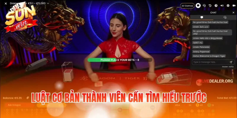 Cách Chơi Rồng Hổ Thắng – Luật Và 3 Chiến Thuật Hay Cần Nắm 3 Luật cơ bản thành viên cần tìm hiểu trước