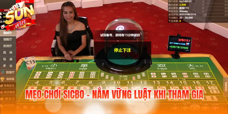 Mẹo Chơi Sicbo - Tổng Hợp 8 Chiến Thuật Hay, Thắng Tới 90% 2 Mẹo chơi Sicbo - Nắm vững luật khi tham gia
