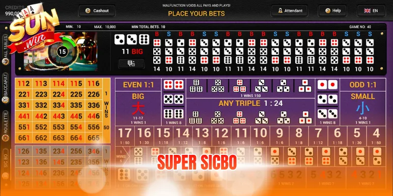 Super Sic Bo – Luật Chơi Và Các Cửa Cược Chi Tiết 5 super sic bo